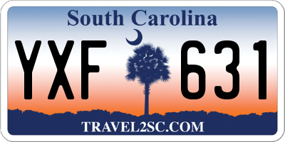 SC license plate YXF631