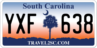 SC license plate YXF638