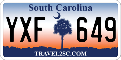 SC license plate YXF649