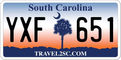 SC license plate YXF651