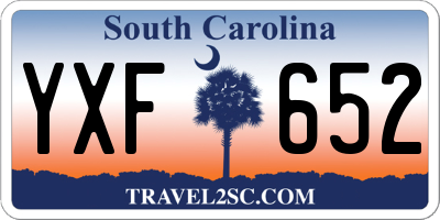 SC license plate YXF652