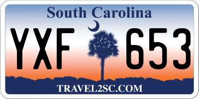 SC license plate YXF653