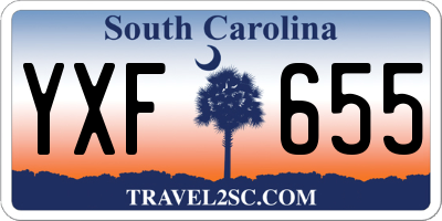 SC license plate YXF655