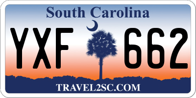 SC license plate YXF662