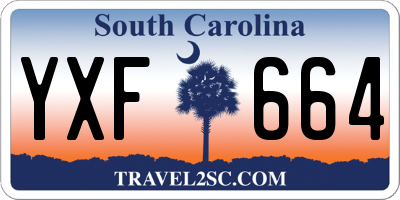 SC license plate YXF664