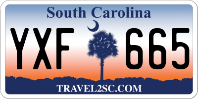 SC license plate YXF665