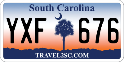 SC license plate YXF676