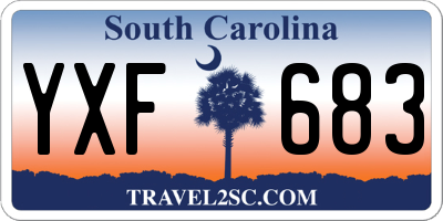 SC license plate YXF683