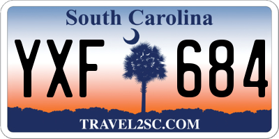 SC license plate YXF684