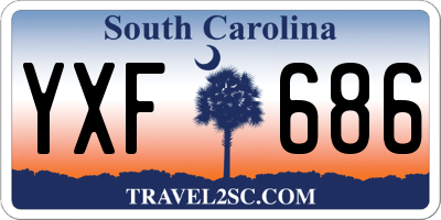 SC license plate YXF686