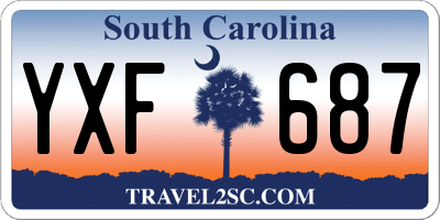 SC license plate YXF687