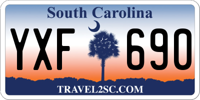 SC license plate YXF690
