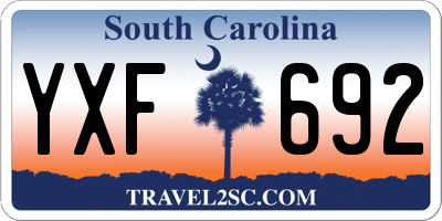 SC license plate YXF692