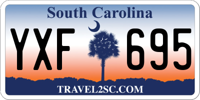 SC license plate YXF695
