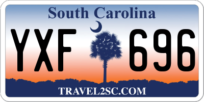 SC license plate YXF696