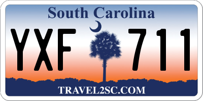 SC license plate YXF711