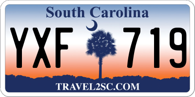 SC license plate YXF719