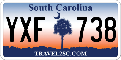 SC license plate YXF738
