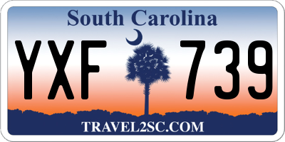SC license plate YXF739