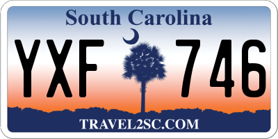 SC license plate YXF746