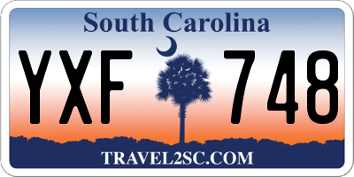 SC license plate YXF748
