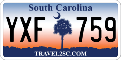 SC license plate YXF759