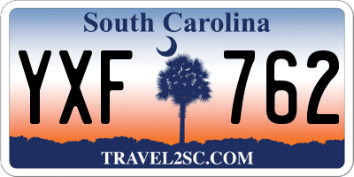 SC license plate YXF762
