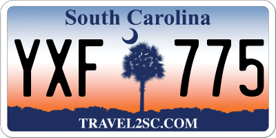 SC license plate YXF775