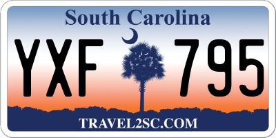 SC license plate YXF795