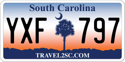 SC license plate YXF797