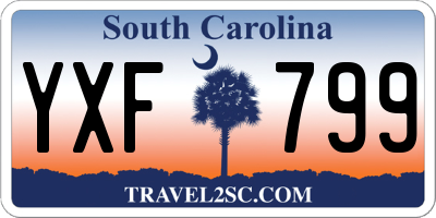 SC license plate YXF799