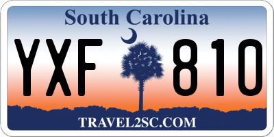 SC license plate YXF810
