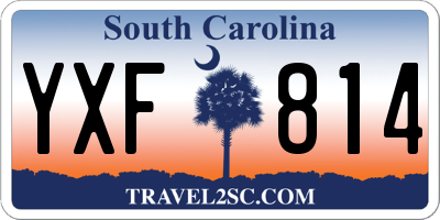 SC license plate YXF814