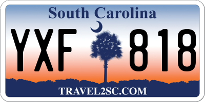SC license plate YXF818