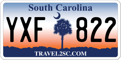 SC license plate YXF822