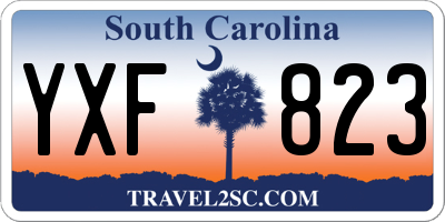 SC license plate YXF823