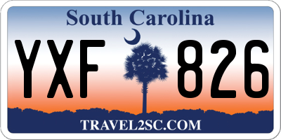 SC license plate YXF826