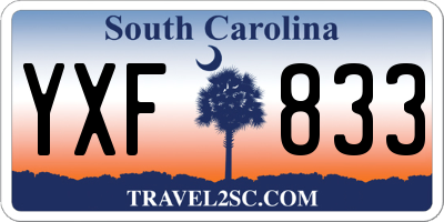SC license plate YXF833