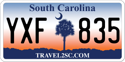 SC license plate YXF835