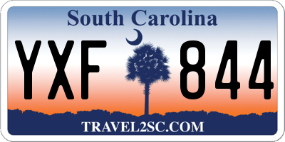 SC license plate YXF844