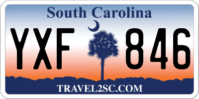 SC license plate YXF846