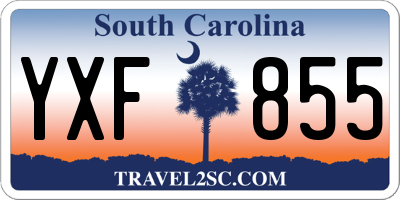 SC license plate YXF855
