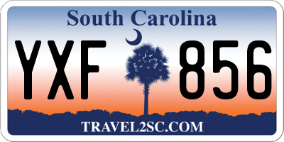 SC license plate YXF856