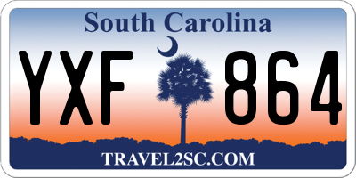 SC license plate YXF864