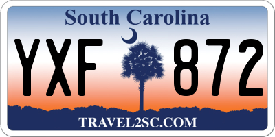 SC license plate YXF872