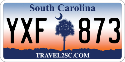SC license plate YXF873