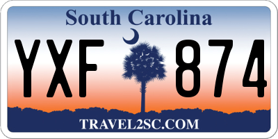 SC license plate YXF874