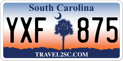 SC license plate YXF875