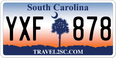 SC license plate YXF878