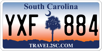 SC license plate YXF884